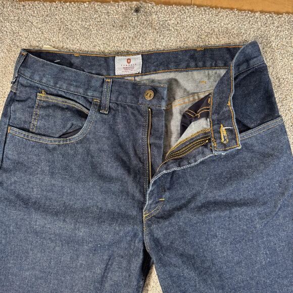 Tyndale Jeans Mens 32x30.5 Blue Flame Resistant FR Made in USA Indura I230T - Picture 7 of 16